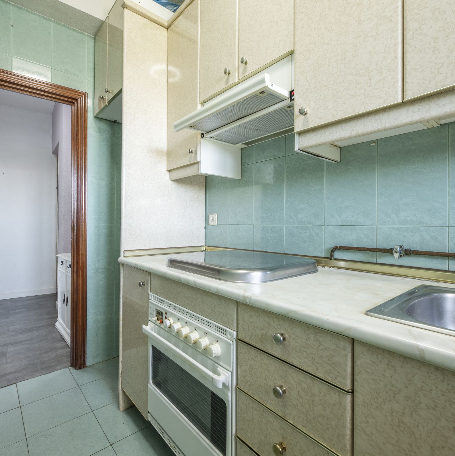 kitchen cabinet painting prpject photos in 5832 Johnson Dr, Mission