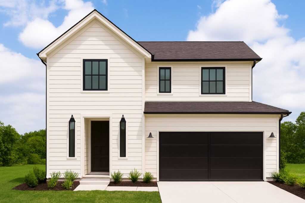 A photo of kansa city home Benjamin Moore White Dove (OC-17)